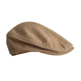 Maxbell Autumn Winter Berets Hats Casual Octagonal Flat Hat for Autumn Spring Khaki