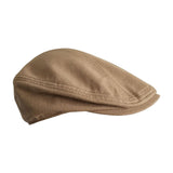 Maxbell Autumn Winter Berets Hats Casual Octagonal Flat Hat for Autumn Spring Khaki