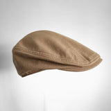 Maxbell Autumn Winter Berets Hats Casual Octagonal Flat Hat for Autumn Spring Khaki