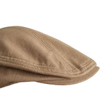 Maxbell Autumn Winter Berets Hats Casual Octagonal Flat Hat for Autumn Spring Khaki