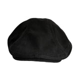 Maxbell Autumn Winter Berets Hats Casual Octagonal Flat Hat for Autumn Spring Black
