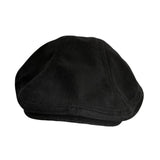 Maxbell Autumn Winter Berets Hats Casual Octagonal Flat Hat for Autumn Spring Black
