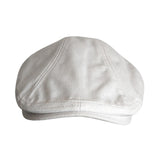Maxbell Autumn Winter Berets Hats Casual Octagonal Flat Hat for Autumn Spring White