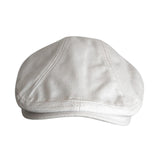 Maxbell Autumn Winter Berets Hats Casual Octagonal Flat Hat for Autumn Spring White