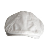 Maxbell Autumn Winter Berets Hats Casual Octagonal Flat Hat for Autumn Spring White