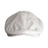 Maxbell Autumn Winter Berets Hats Casual Octagonal Flat Hat for Autumn Spring White