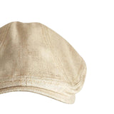 Maxbell Autumn Winter Berets Hats Casual Octagonal Flat Hat for Autumn Spring Beige