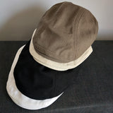Maxbell Autumn Winter Berets Hats Casual Octagonal Flat Hat for Autumn Spring Beige