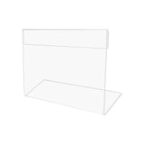 Maxbell Mini Sign Display Holder Clear Desktop for Reception Office Party Decoration 4cmx7cm