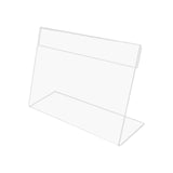 Maxbell Mini Sign Display Holder Clear Desktop for Reception Office Party Decoration 4cmx7cm