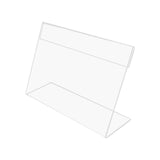 Maxbell Mini Sign Display Holder Clear Desktop for Reception Office Party Decoration 4cmx7cm