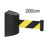 Maxbell Fixed Mounted Crowd Control barricades Fixed for Corridor Restaurants Parades 2m Black
