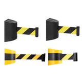 Maxbell Fixed Mounted Crowd Control barricades Fixed for Corridor Restaurants Parades 2m Black