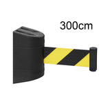 Maxbell Fixed Mounted Crowd Control barricades Fixed for Corridor Restaurants Parades 300cm Black