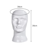 Maxbell Mannequin Head Smooth Sturdy Prop Display for Salon Display Hair Accessories
