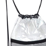 Maxbell Clear Drawstring Bag Portable Draw String Sport Bag for Gym Traveling Sports
