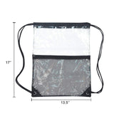 Maxbell Clear Drawstring Bag Portable Draw String Sport Bag for Gym Traveling Sports