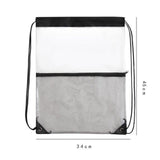 Maxbell Clear Drawstring Bag Portable Draw String Sport Bag for Gym Traveling Sports