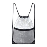 Maxbell Clear Drawstring Bag Portable Draw String Sport Bag for Gym Traveling Sports