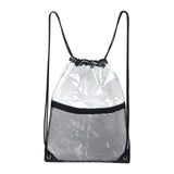 Maxbell Clear Drawstring Bag Portable Draw String Sport Bag for Gym Traveling Sports