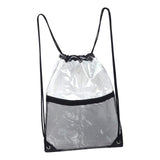 Maxbell Clear Drawstring Bag Portable Draw String Sport Bag for Gym Traveling Sports