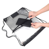 Maxbell Clear Drawstring Bag Portable Draw String Sport Bag for Gym Traveling Sports