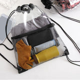 Maxbell Clear Drawstring Bag Portable Draw String Sport Bag for Gym Traveling Sports