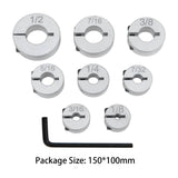 Maxbell 8x Drill Bit Depth Stop Collar Set Carpentry Drills Drilling Depth Bit Fixed