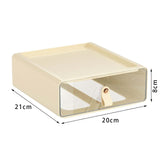 Maxbell Desk Organizer Drawer Desk Stackable Storage Drawer for Office Bathroom Home White