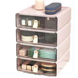 Maxbell Desk Organizer Drawer Desk Stackable Storage Drawer for Office Bathroom Home White