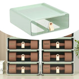 Maxbell Desk Organizer Drawer Desk Stackable Storage Drawer for Office Bathroom Home Green