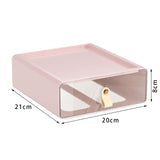 Maxbell Desk Organizer Drawer Desk Stackable Storage Drawer for Office Bathroom Home Pink