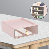 Maxbell Desk Organizer Drawer Desk Stackable Storage Drawer for Office Bathroom Home Pink