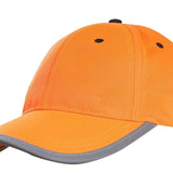 Maxbell Safety Fluorescent Cap Bright Neon Color Washable Casual Halloween Cap Orange