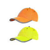 Maxbell Safety Fluorescent Cap Bright Neon Color Washable Casual Halloween Cap Orange