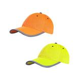 Maxbell Safety Fluorescent Cap Bright Neon Color Washable Casual Halloween Cap Orange