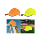 Maxbell Safety Fluorescent Cap Bright Neon Color Washable Casual Halloween Cap Orange