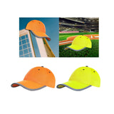 Maxbell Safety Fluorescent Cap Bright Neon Color Washable Casual Halloween Cap Orange