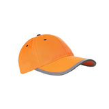 Maxbell Safety Fluorescent Cap Bright Neon Color Washable Casual Halloween Cap Orange