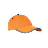 Maxbell Safety Fluorescent Cap Bright Neon Color Washable Casual Halloween Cap Orange
