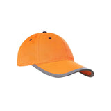 Maxbell Safety Fluorescent Cap Bright Neon Color Washable Casual Halloween Cap Orange
