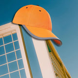 Maxbell Safety Fluorescent Cap Bright Neon Color Washable Casual Halloween Cap Orange