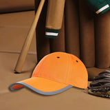 Maxbell Safety Fluorescent Cap Bright Neon Color Washable Casual Halloween Cap Orange