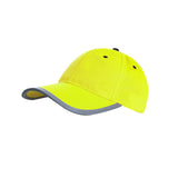 Maxbell Safety Fluorescent Cap Bright Neon Color Washable Casual Halloween Cap Yellow