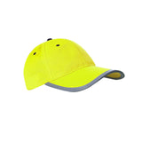 Maxbell Safety Fluorescent Cap Bright Neon Color Washable Casual Halloween Cap Yellow