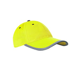 Maxbell Safety Fluorescent Cap Bright Neon Color Washable Casual Halloween Cap Yellow