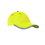 Maxbell Safety Fluorescent Cap Bright Neon Color Washable Casual Halloween Cap Yellow