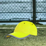 Maxbell Safety Fluorescent Cap Bright Neon Color Washable Casual Halloween Cap Yellow