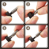 Maxbell Hand Retractable Spring Plunger with Knurled Handle for Chassis Engine Rooms black