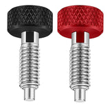 Maxbell Hand Retractable Spring Plunger with Knurled Handle for Chassis Engine Rooms black